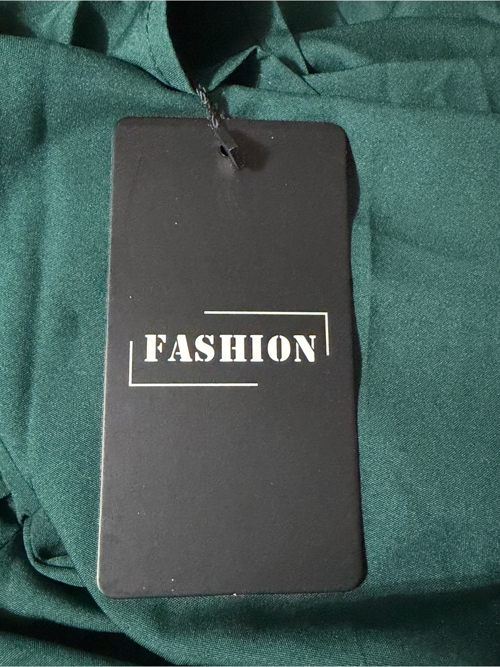 Forest Green Flutter Sleeve Wrap Dress β Size Medium β Elegant Midi Dress - Picture 8 of 9